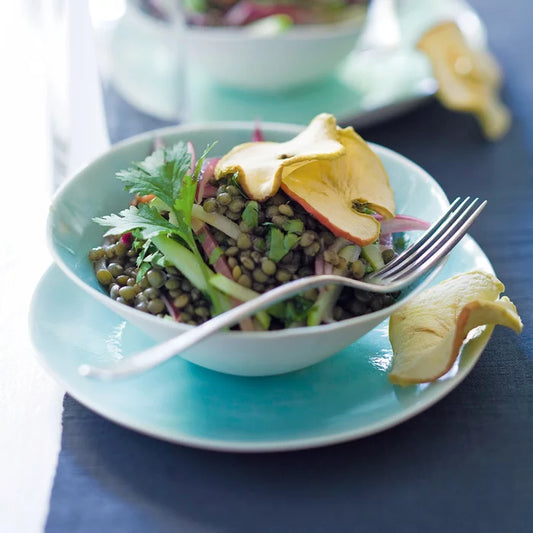 Salade de lentilles vertes aux pommes