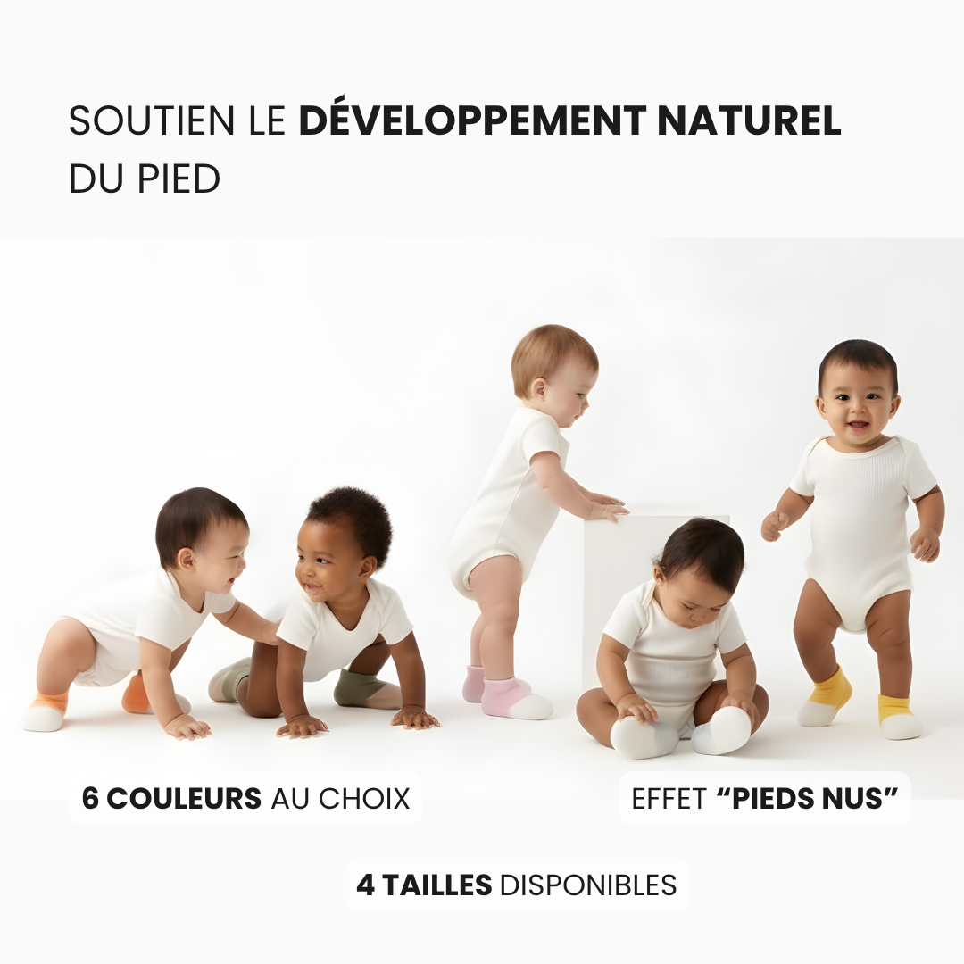 Chaussons bébé souples et antidérapants