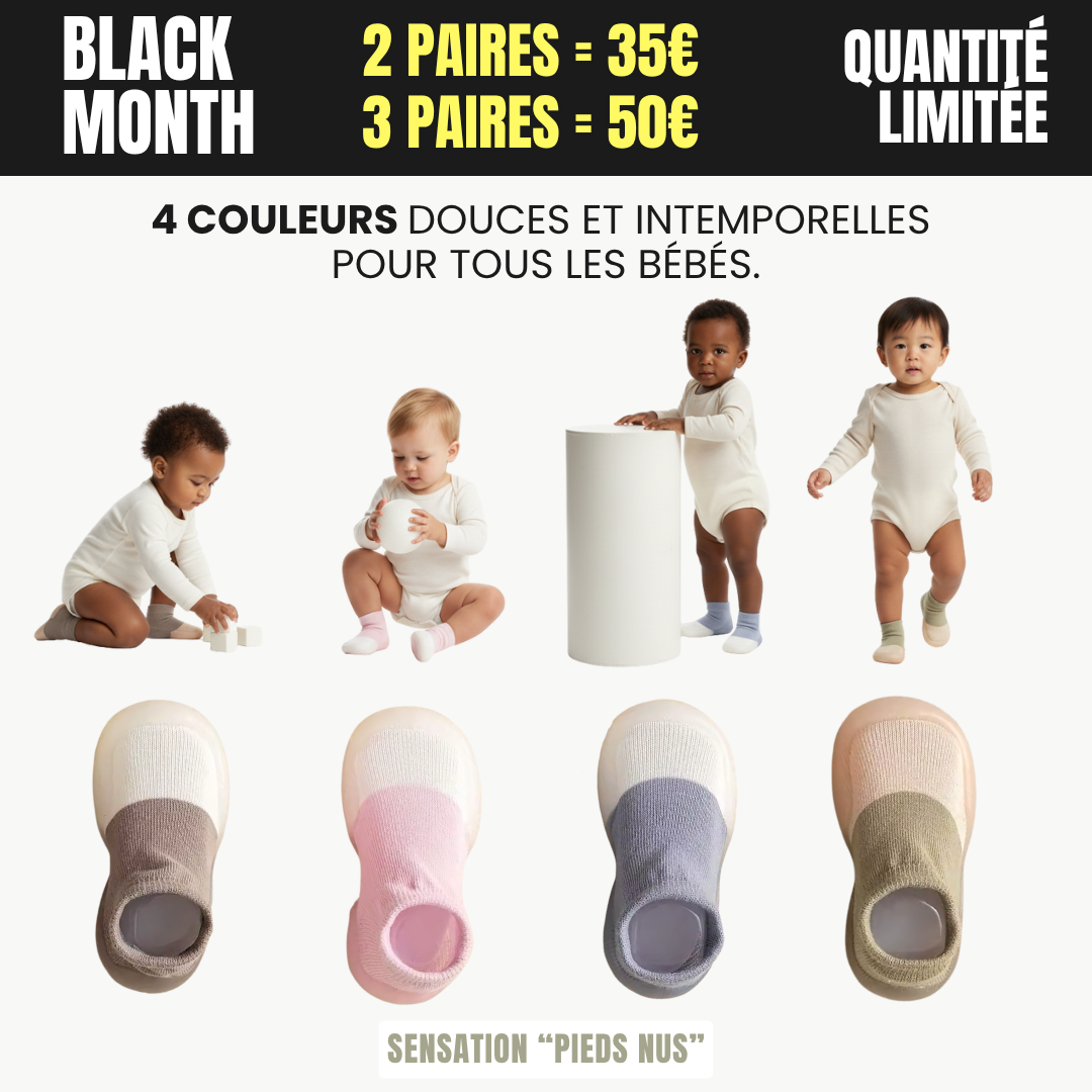 Black Month - Chaussures souples et antidérapantes