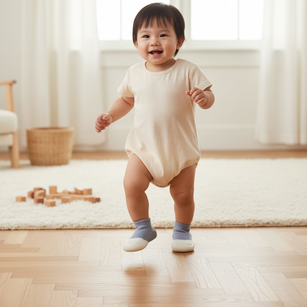 Chaussons bébé souples et antidérapants