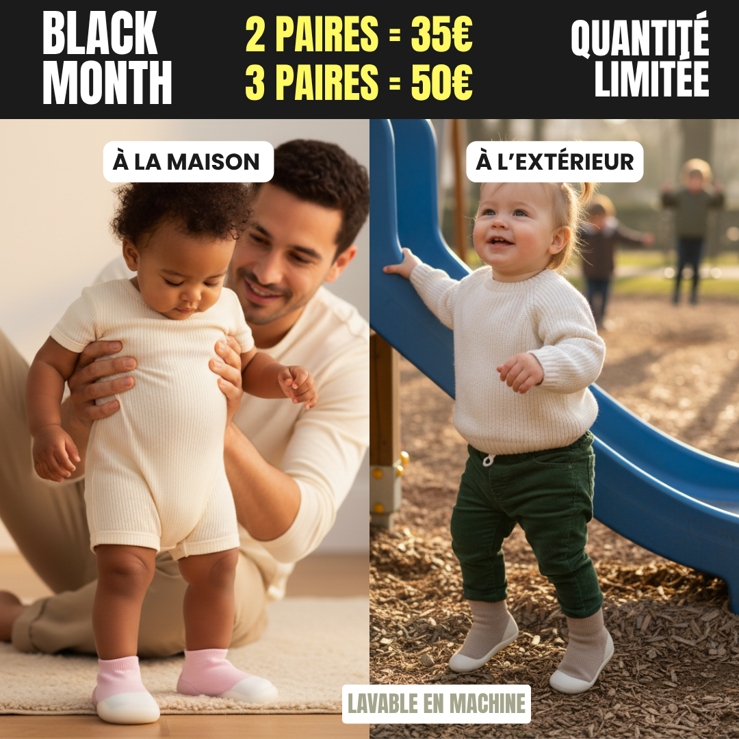 Black Month - Chaussures souples et antidérapantes