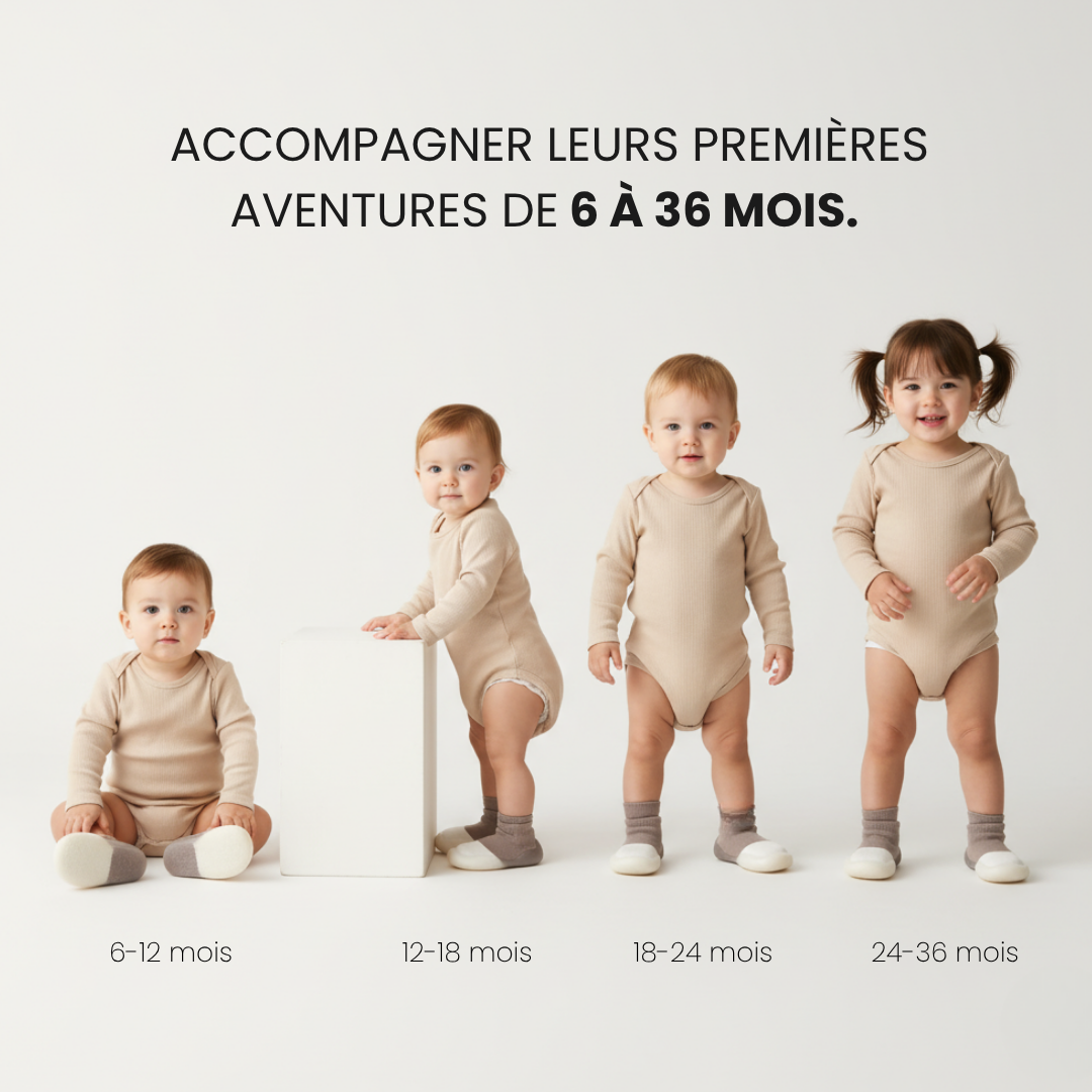Chaussons bébé souples et antidérapants
