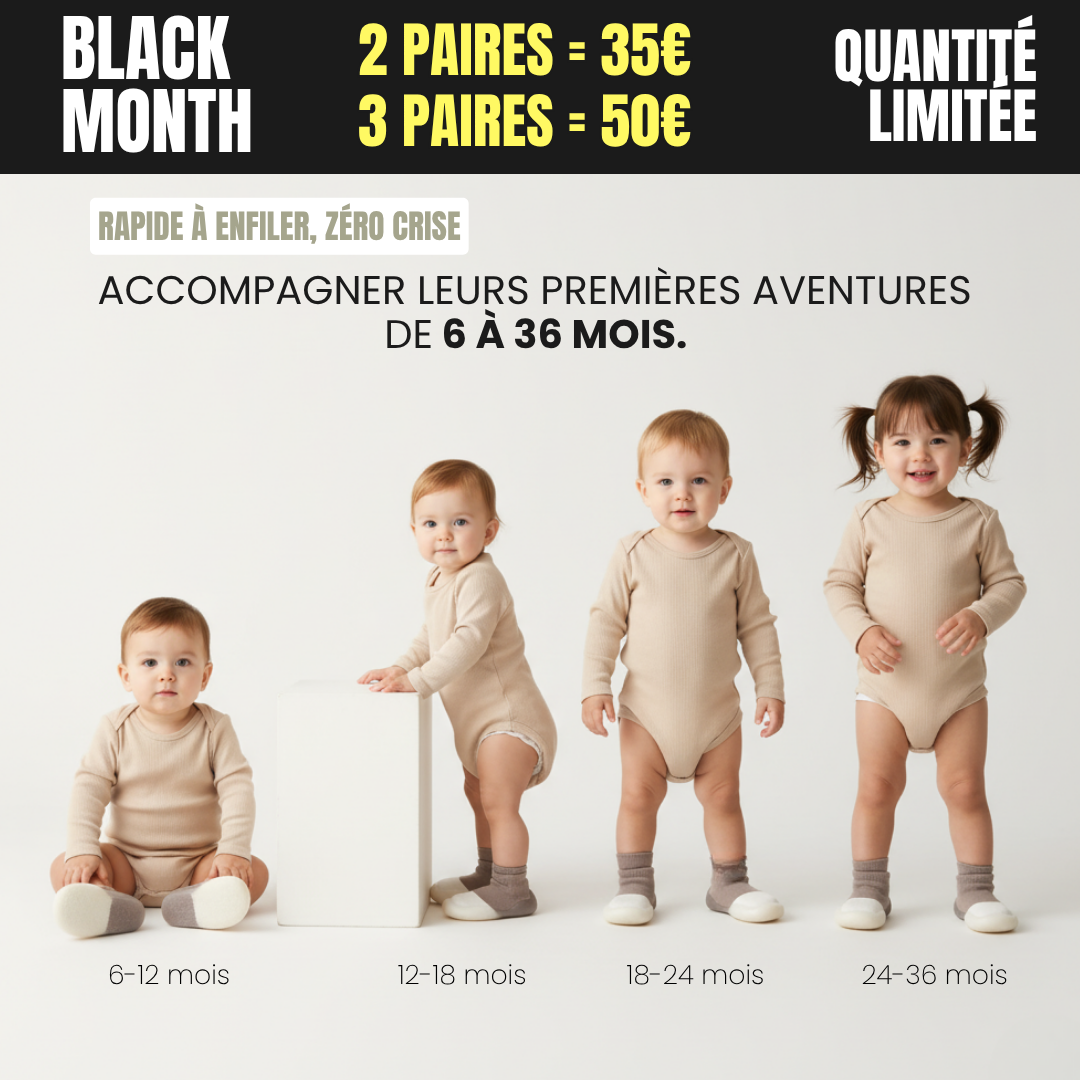 Black Month - Chaussures souples et antidérapantes