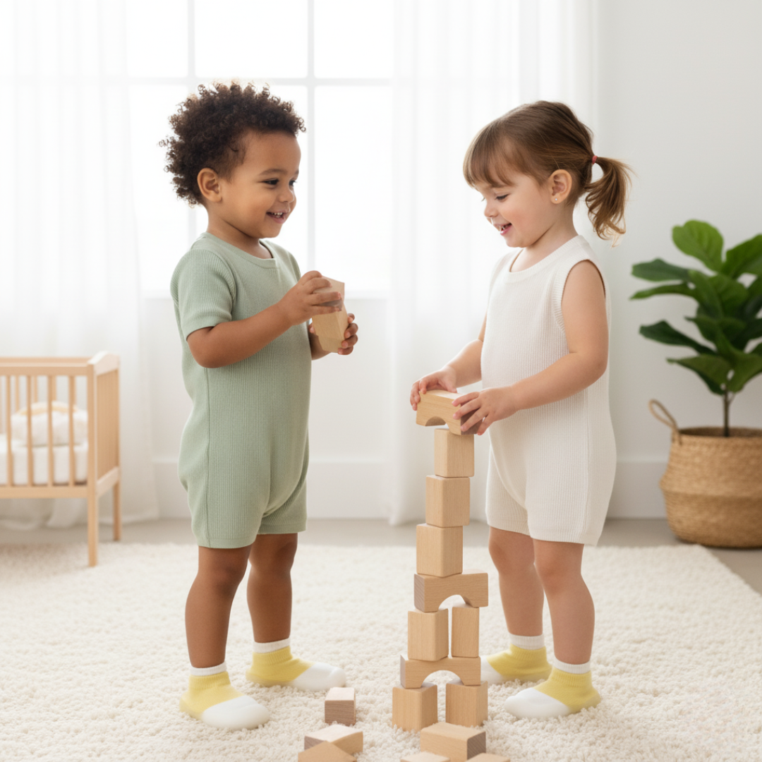 Chaussons bébé souples et antidérapants