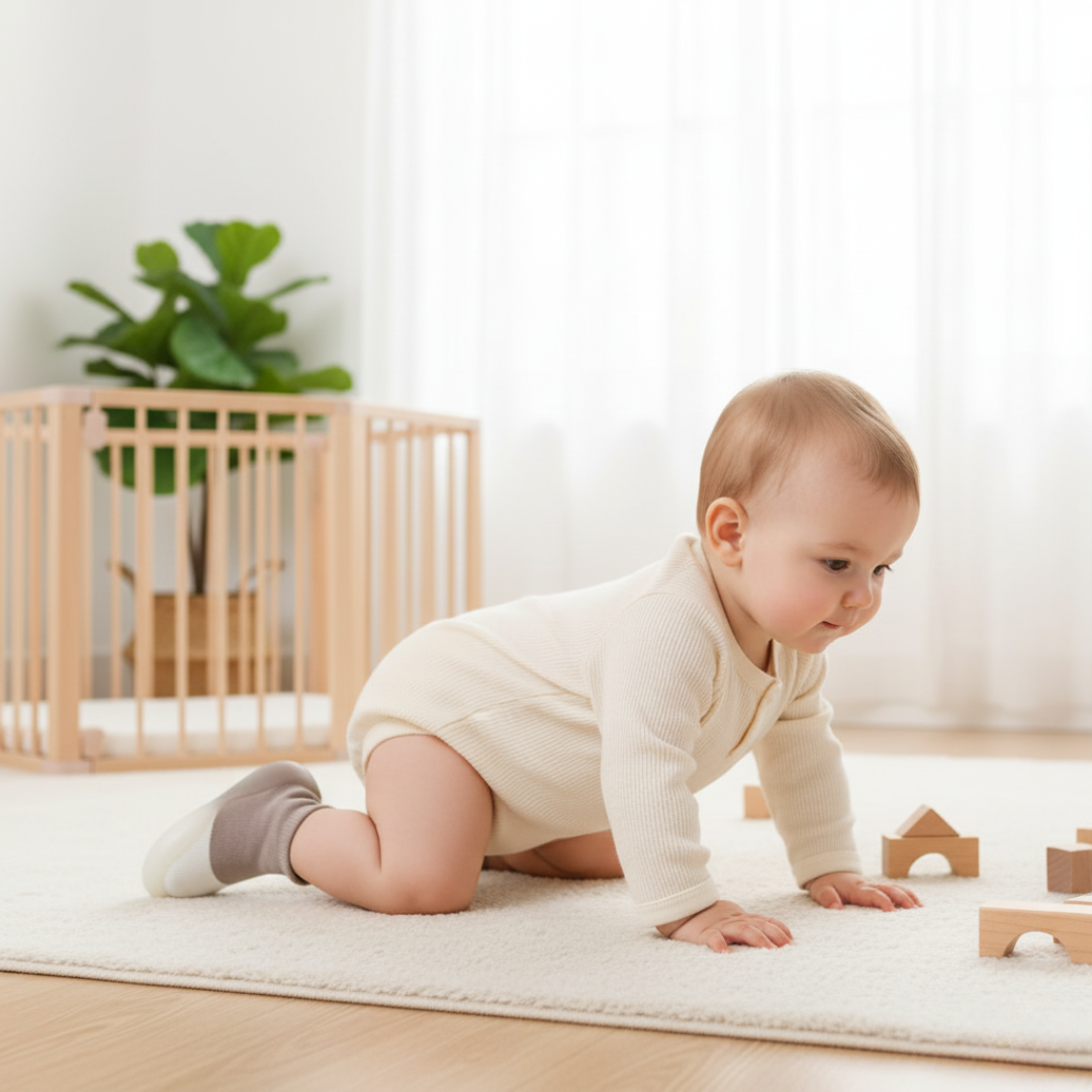 Chaussons bébé souples et antidérapants