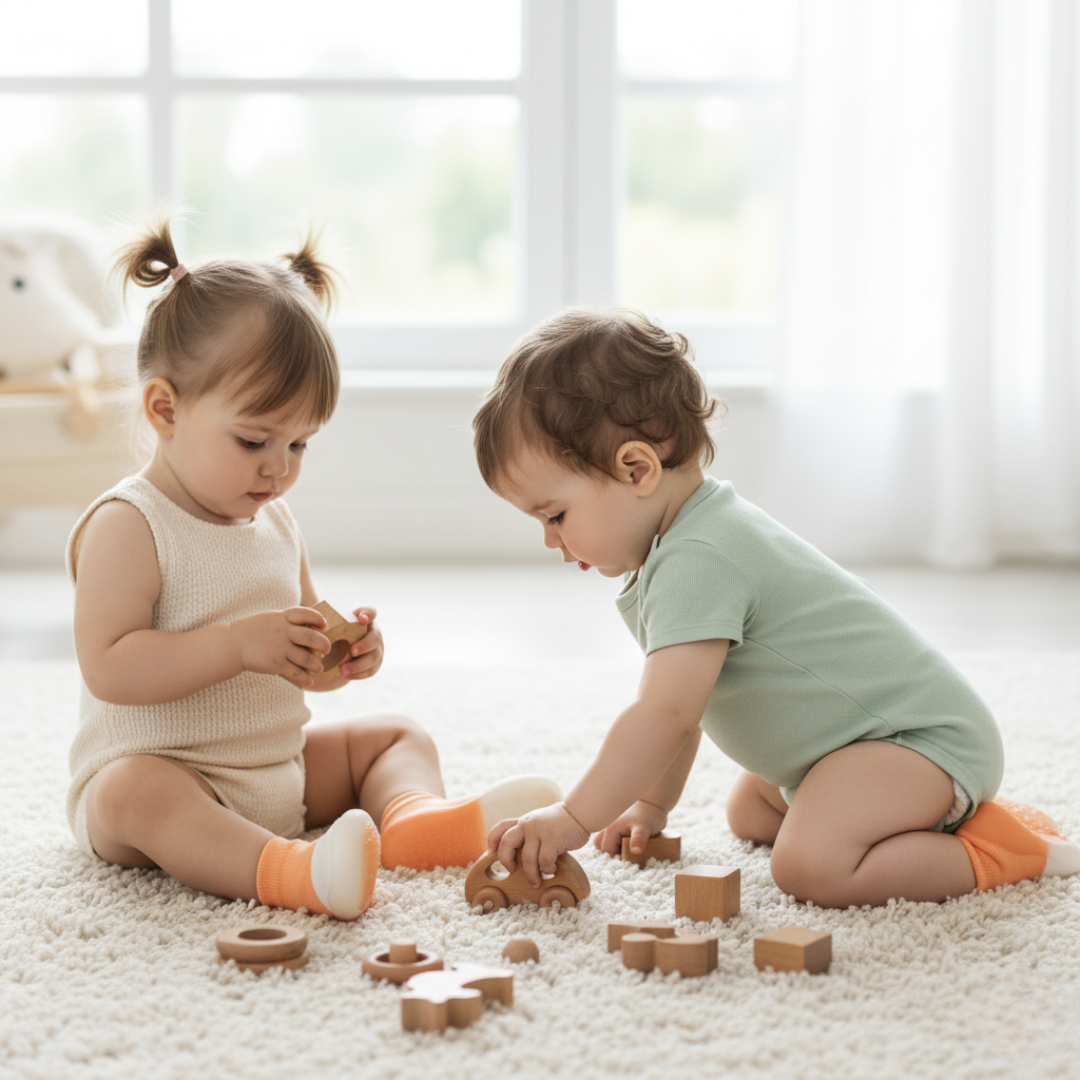 Chaussons bébé souples et antidérapants