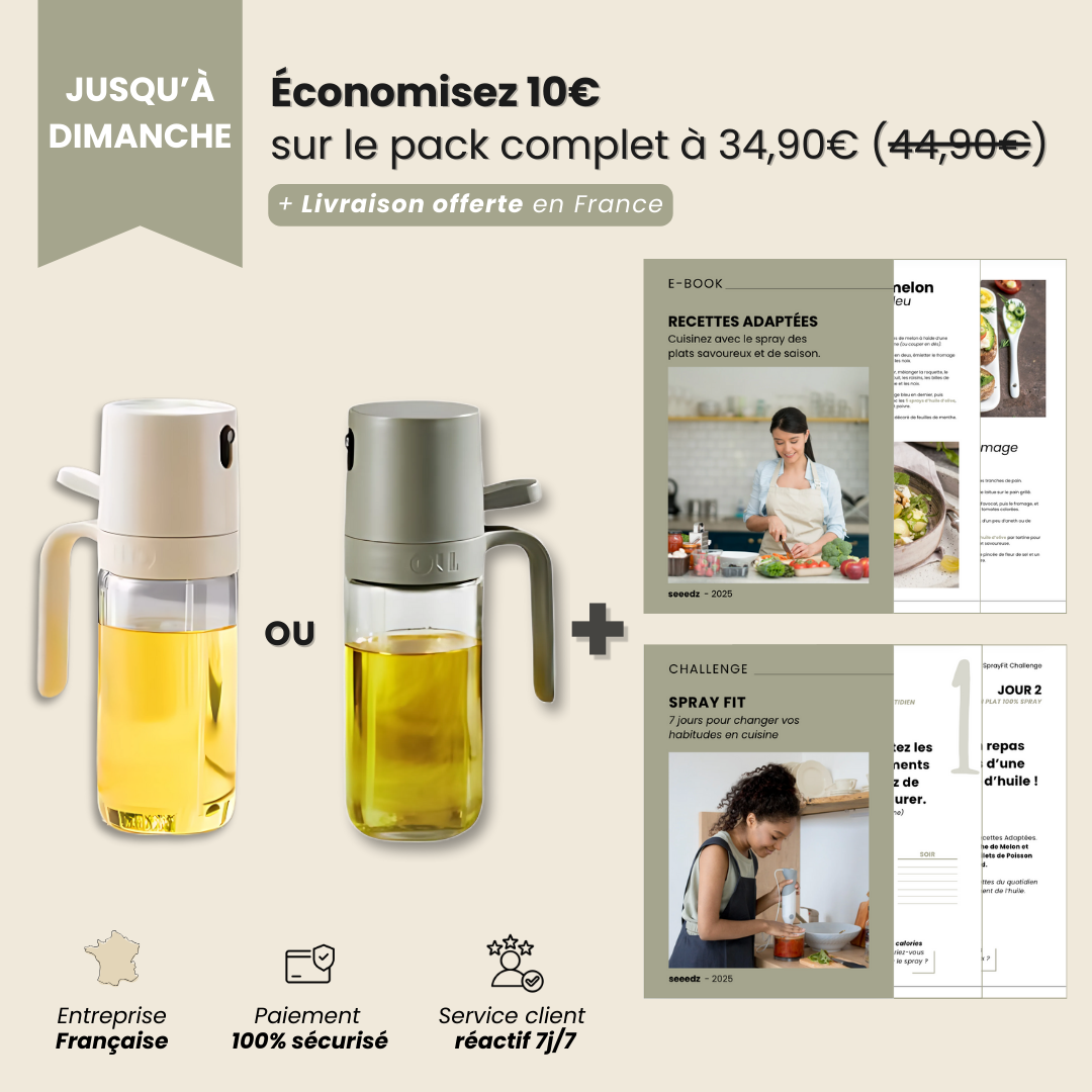 Spray en Verre – Cuisine Saine & Anti-Gaspi