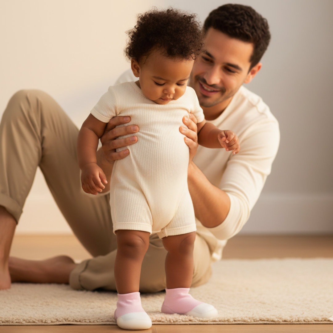 Chaussons bébé souples et antidérapants