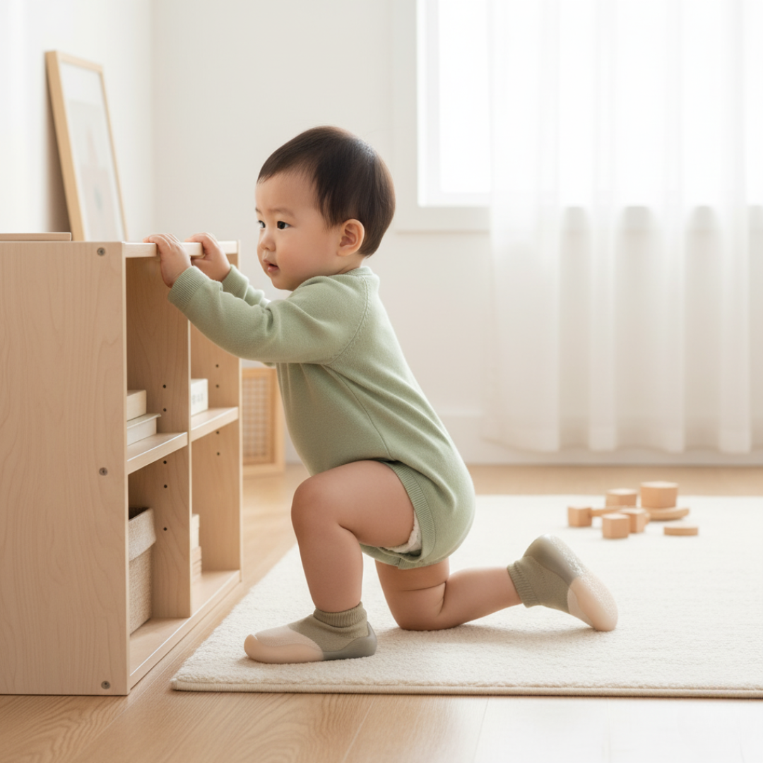 Chaussons bébé souples et antidérapants