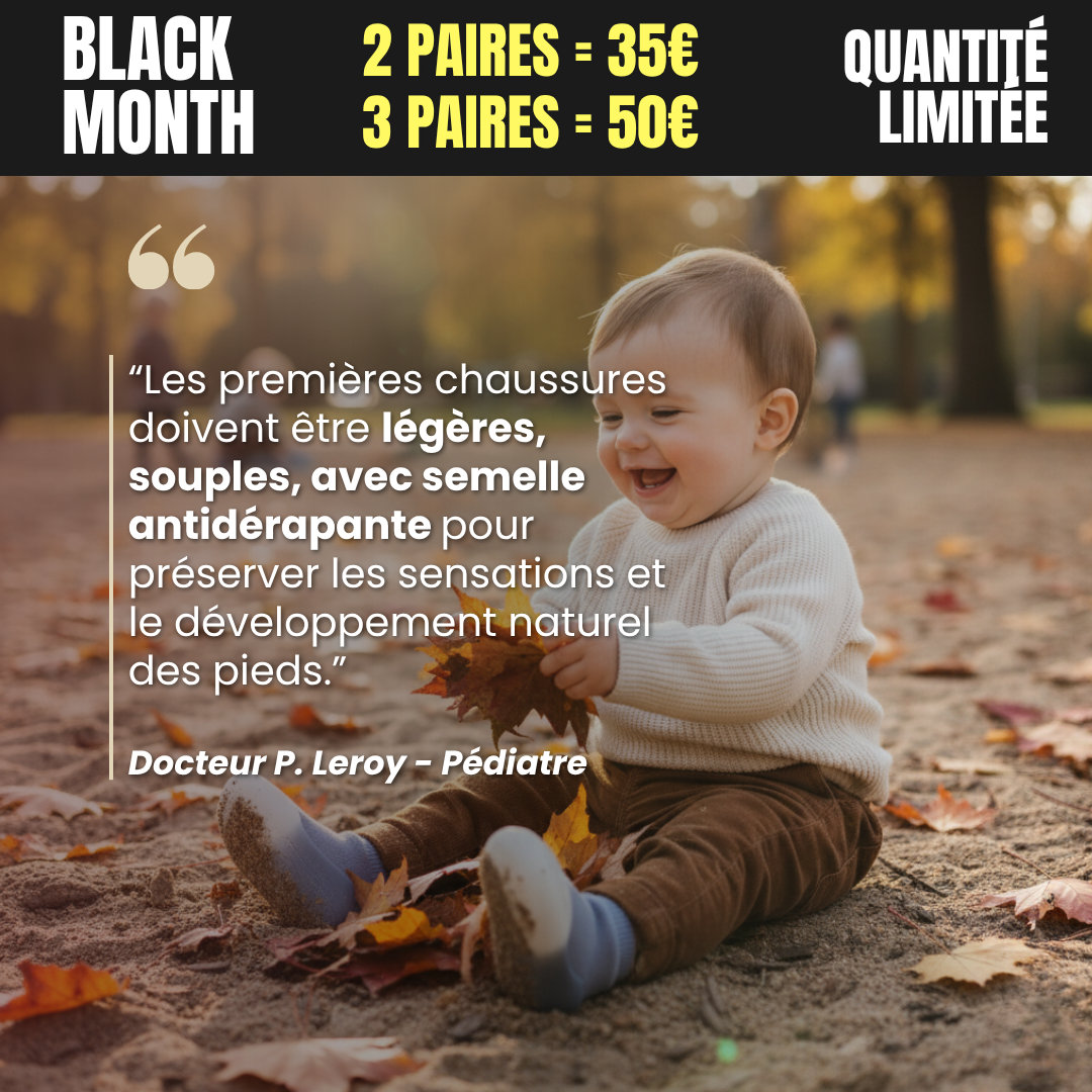 Black Month - Chaussures souples et antidérapantes